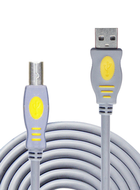 晶华USB2.0打印线灰色usb打印线 晶华方口打印线1.5米3米5米10米
