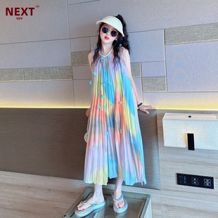 NEXT ZYU官方正品女童连衣裙夏季沙滩裙度假大童装中大童夏装裙子
