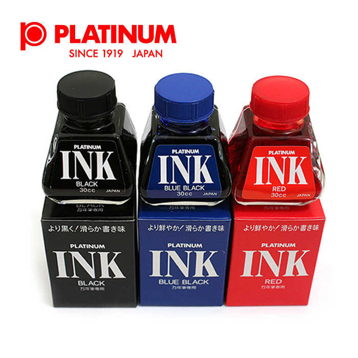 일본 PLATINUM|백금 INK-400 만년필 잉크 비탄소 펜 수성 염료 잉크