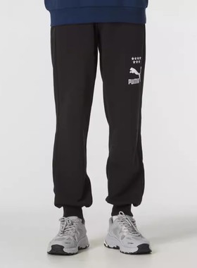2024秋季新款PUMA彪马长裤男裤宽松运动裤休闲裤收口束脚裤628095