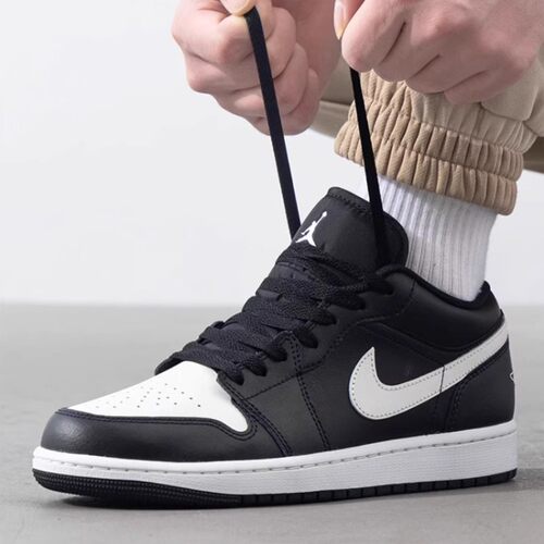 正品耐克男鞋AIR JORDAN 1 LOW低帮皮面板鞋经典时尚休闲鞋553558