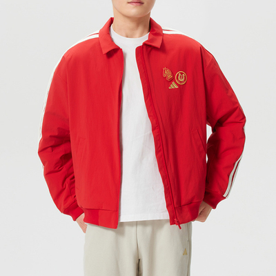 正品阿迪达斯男装加绒保暖运动夹克 曼联队足球外套KE4057 KE4059