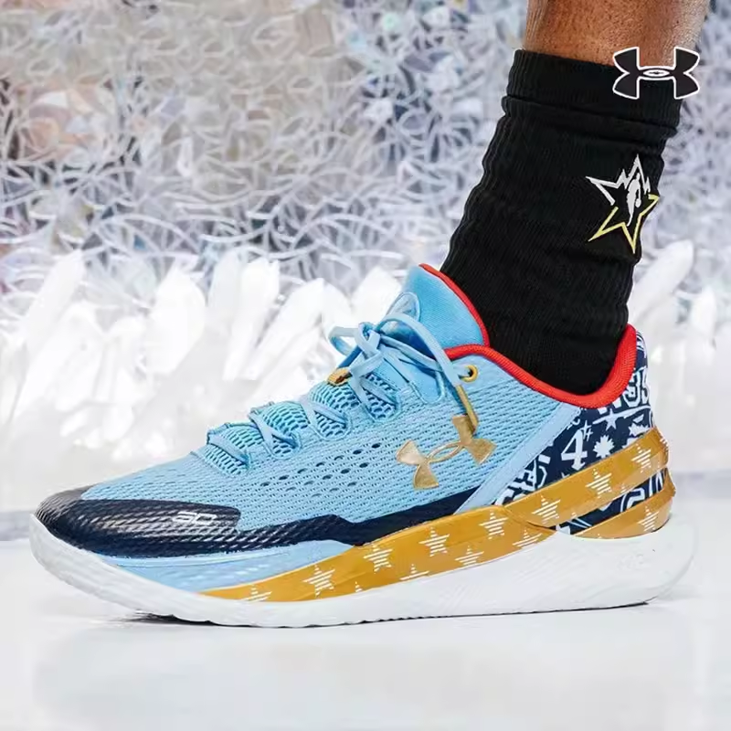 正品安德玛男鞋CURRY 2 LOW FLOTRO 库里全明星篮球鞋3026276-402