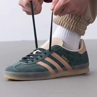 正品Adidas三叶草GAZELLE INDOOR男女款经典时尚百搭德训鞋JH5402