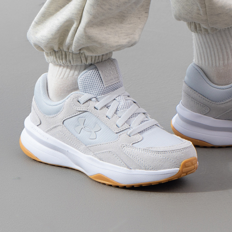 2025新款安德玛女鞋 UA W Edge SUEDE 低帮透气运动休闲鞋6003014