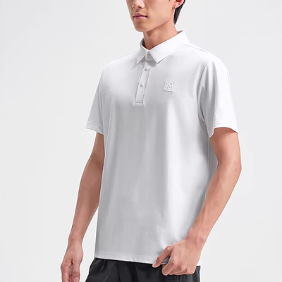 特步POLO衫男2025年新款夏季休闲百搭短袖运动上衣975229020203