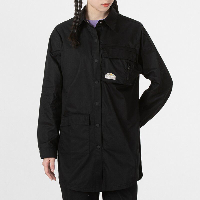 专柜同款正品puma彪马女装中长款国潮纯棉透气休闲衬衫外套536881