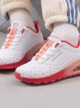 龙年贺岁款 斯凯奇女鞋低帮时尚运动鞋 轻便缓震跑步鞋177920-WRD