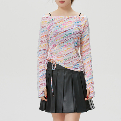 2026新阿迪达斯女装长袖T恤薄款透气网纱内衬打底衫KR7600 KS5308