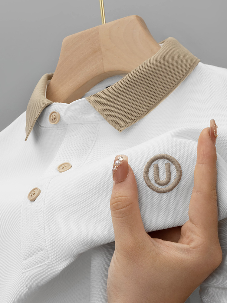 轻奢纯棉男士长袖POLO衫