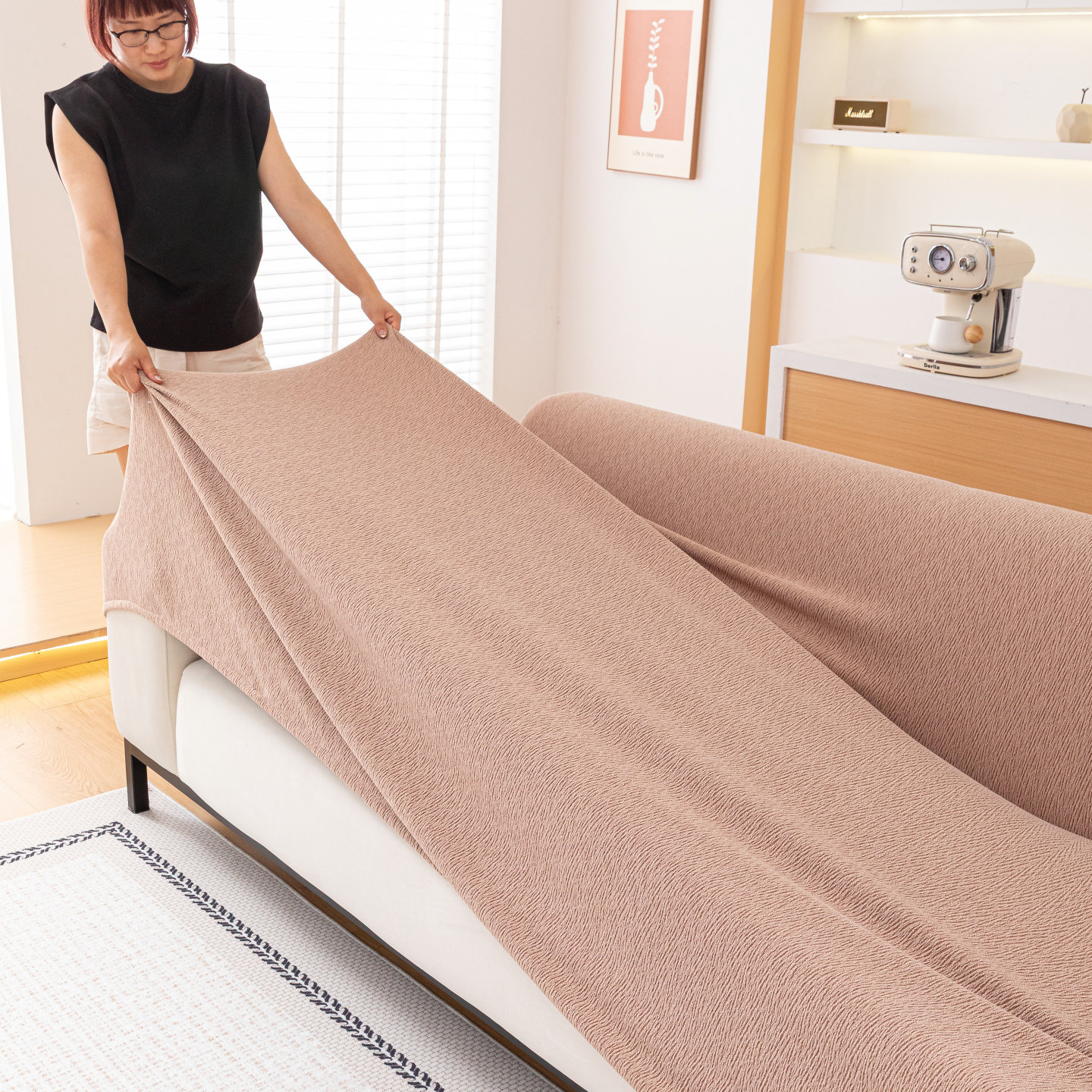 沙发套全包弹力套四季通用型新款奶油雪尼尔加厚防猫抓保护沙发罩,居家布艺,沙发套,淘宝优惠券,粉丝福利购,淘宝优惠卷