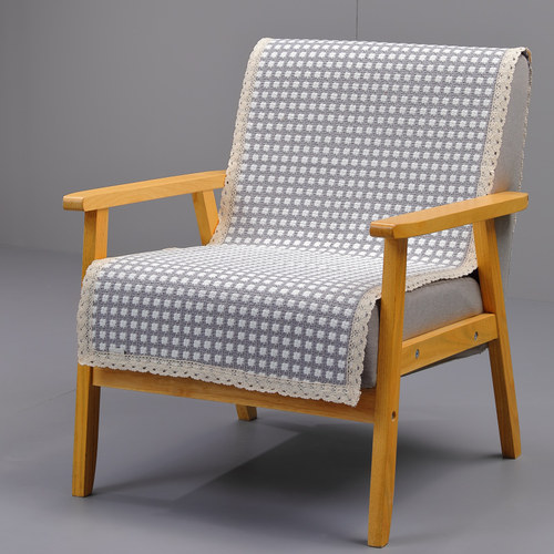 棉线编织单人沙发盖布沙发垫