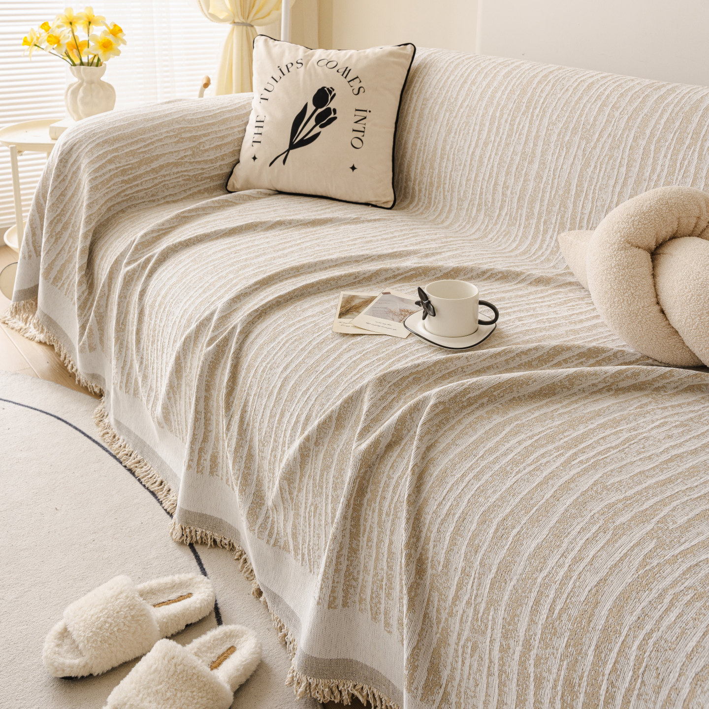 沙发巾四季通用2025新款一整张全盖布防猫抓坐垫防滑全包沙发套罩,居家布艺,沙发垫,淘宝优惠券,粉丝福利购,淘宝优惠卷