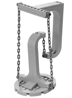 MOC积木兼容积木42670玩具反重力平衡试验模型悬浮结构阿凡达