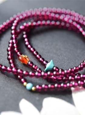 一斤钻戒 gao贵纯正的紫红色 纯正杂质少 天然紫牙乌手链项链两用