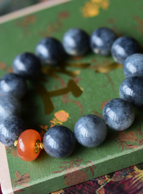 一斤钻戒天然和田玉青花18K金