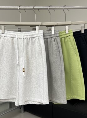 流行色休闲短裤男夏季潮牌五分裤2026新款男士百搭运动极简半截裤