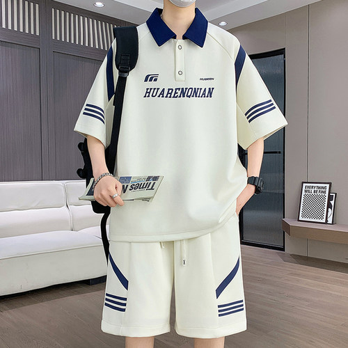 凉感透气青少年夏季短袖T恤套装