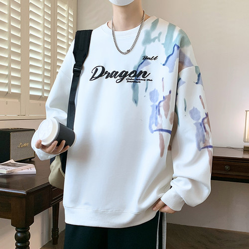 不起球不褪色卫衣长袖t恤潮男装