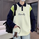 初高中学生大童男装 卫衣男孩青少年POLO衫 士上衣服潮流 新款 春秋季