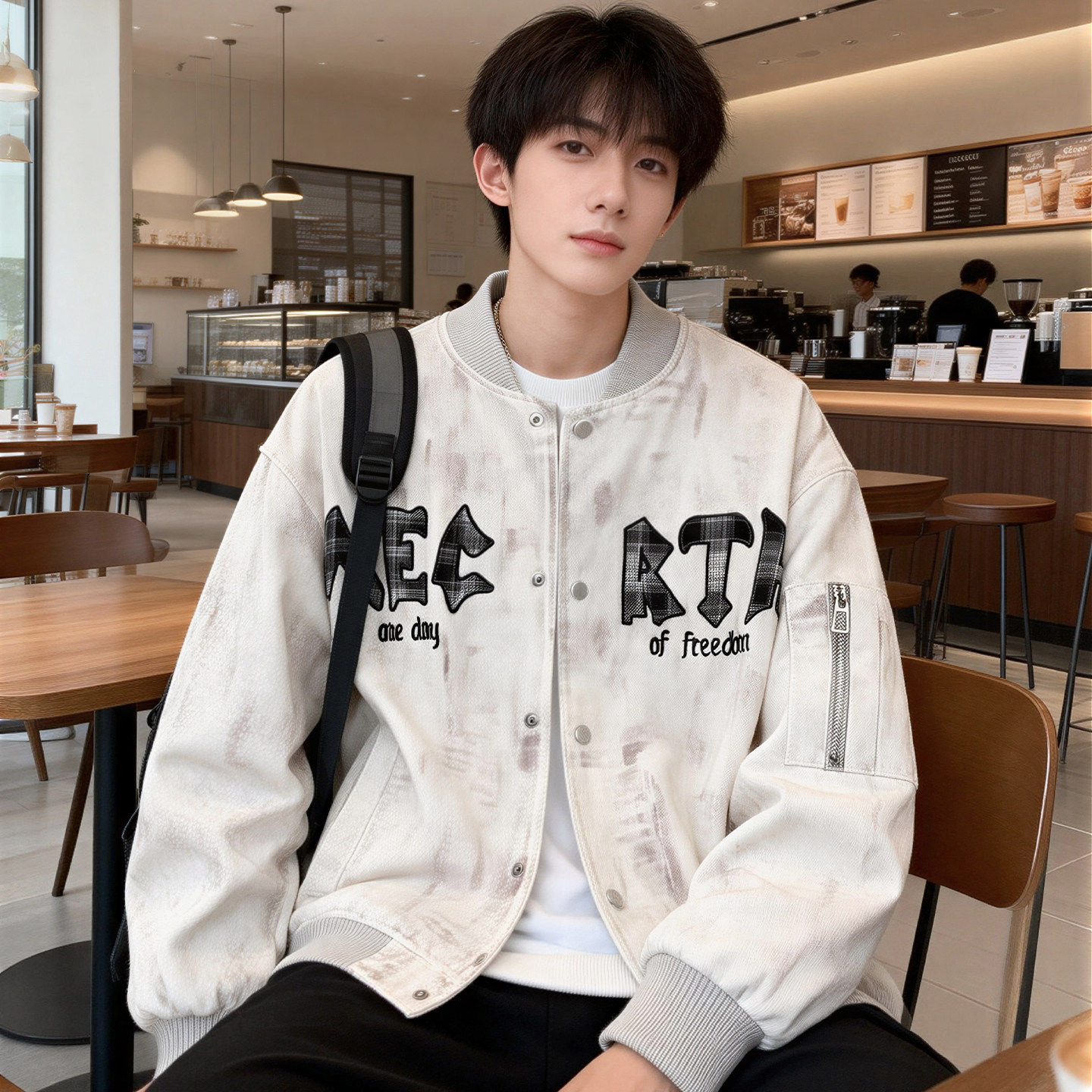 外套男孩春秋季新款初高中学生帅气棒球服夹克青少年大童男装潮牌