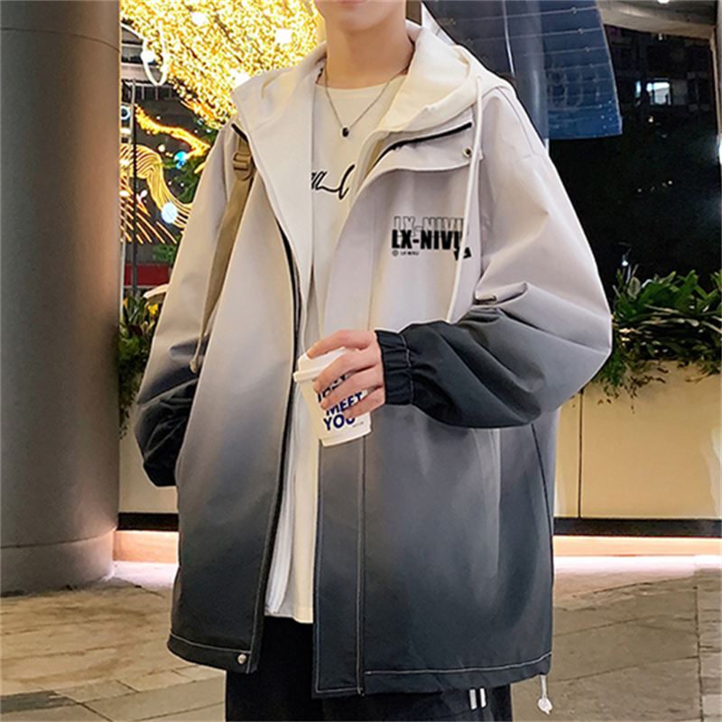 不起球不褪色夹克潮流宽松冲锋衣