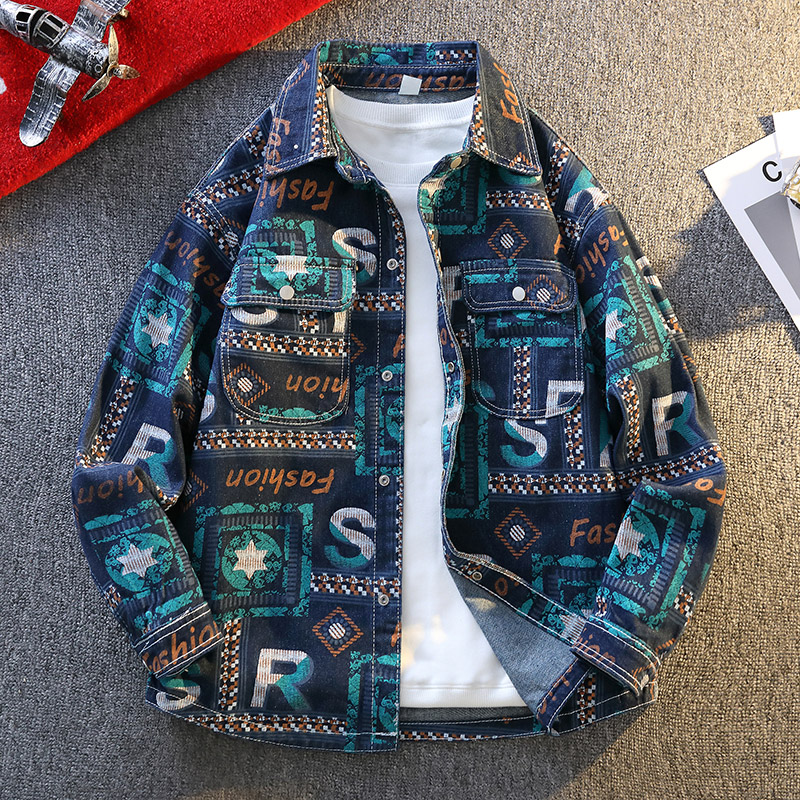 长袖夹克男生青少年潮流帅气外套