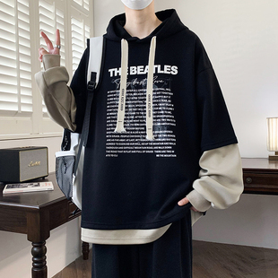 春秋款长袖t恤男孩12-15岁初中学生13打底衫上衣14青少年大童卫衣