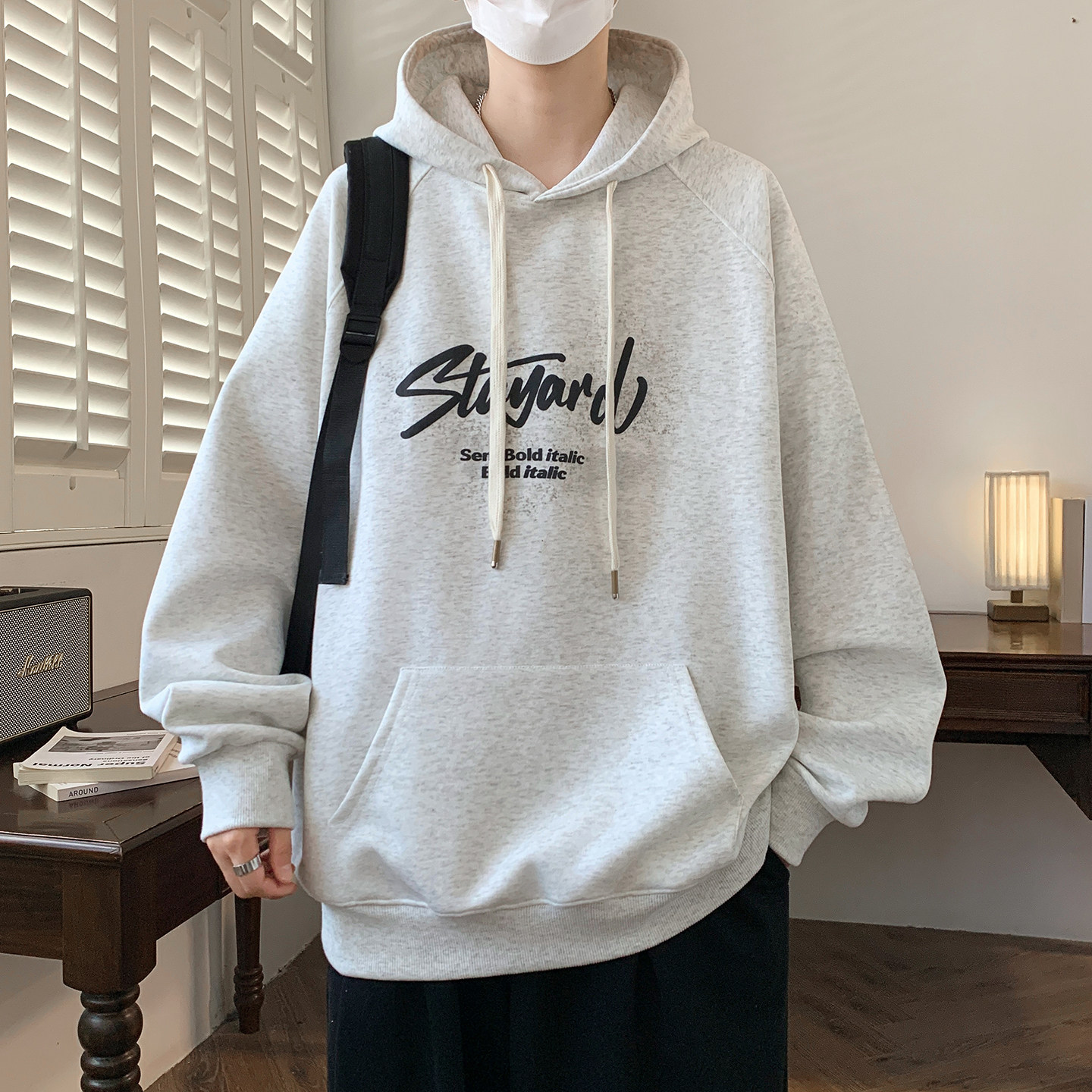 不起球不褪色连帽卫衣宽松打底衫