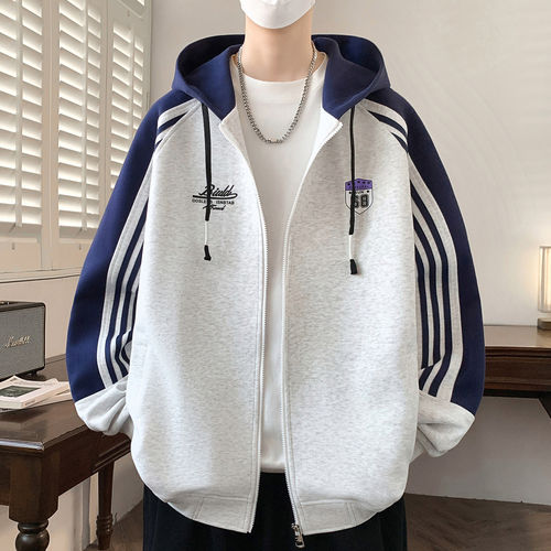 外套男孩春秋季新款连帽初高中学生棒球服夹克大童青少年男装士潮