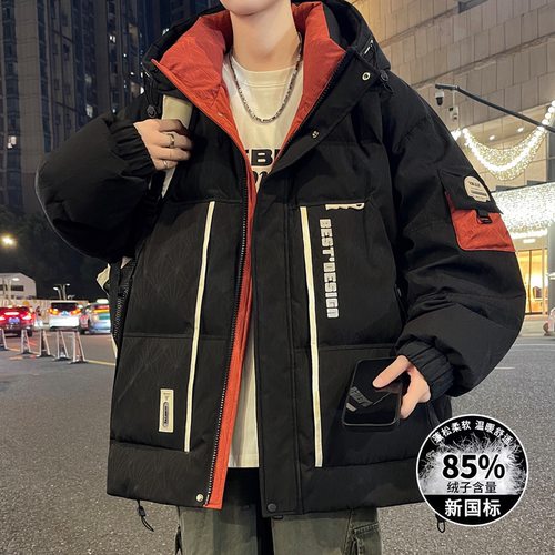 85鸭绒保暖羽绒服宽松加厚外套潮
