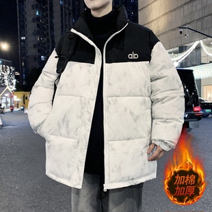 冬季青少年棉衣外套男生初中学生新款加棉加厚保暖棉袄羽绒棉服潮