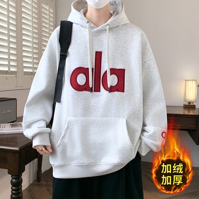 不起球不褪色加绒加厚保暖卫衣潮