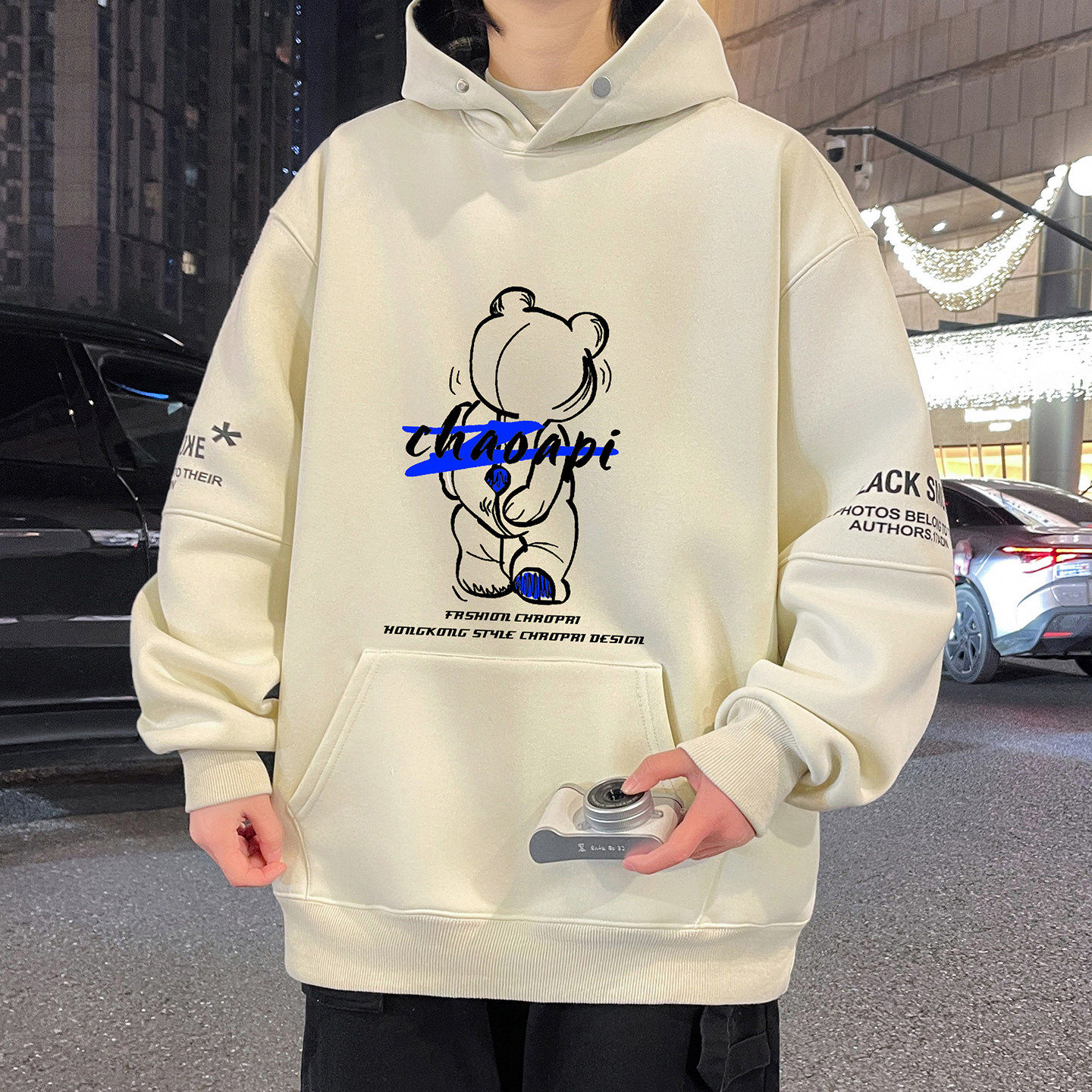 春秋款连帽卫衣男孩初中高中学生帅气外套青少年大童春装运动上衣