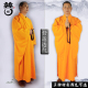 咖啡色黄海青居士服僧衣僧服男女台麻海清加肥春秋夏长衫 大码 禅服