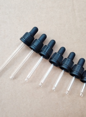 5ml10ml15ml20ml30ml50ml100ml丁氰胶头玻璃滴管盖精油瓶玻璃滴管