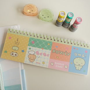 喷嚏士多原创 蜜瓜包拼布离型本 胶带贴纸贴纸卷图鉴收纳正反80p