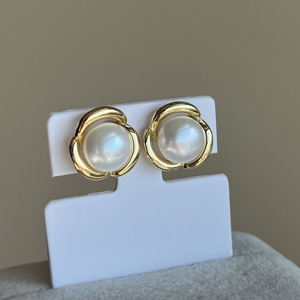 镜面极亮纯白丝滑细腻全无瑕 天然白色珍珠耳环耳钉8.5mm山茶花,珠宝/钻石/翡翠,耳饰,淘宝优惠券,粉丝福利购,淘宝优惠卷