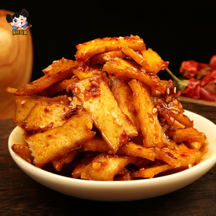 湖南特产冷水江新化麻辣豆腐干瑶妹跳跳豆干香干办公室休闲零食