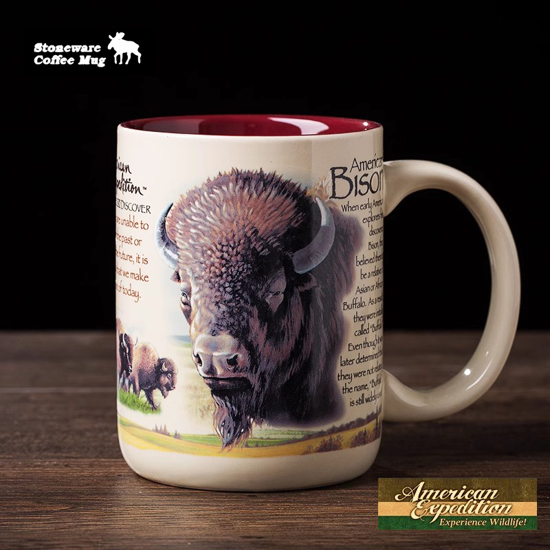 【亏清】美国探索者陶瓷马克杯美式个性咖啡杯牛奶杯奶茶杯水杯子