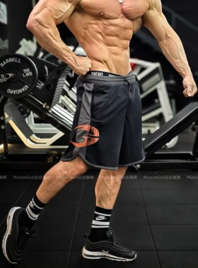 GASP美式短裤男拼色新款夏季运动健美跑步篮球健身宽松休闲五分裤