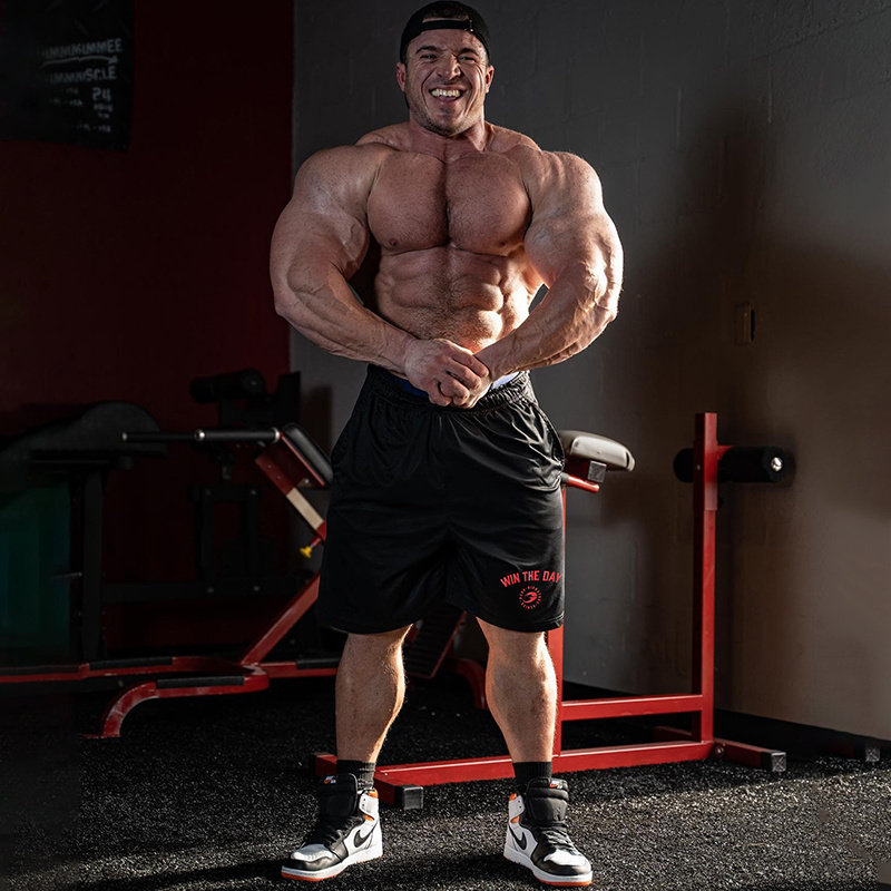 短裤中腰运动涤沦宽松大码