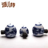 Màu xanh và trắng Cúp gà thông thường + Nấm đen Thrush Bird Food Can Bird Xi lanh Bird Bird Bird Thrush Lồng Phụ kiện Bán nóng - Chim & Chăm sóc chim Supplies thức ăn cho chim