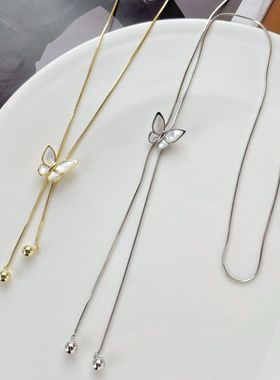 欧比雅比项链女轻奢法式可爱小众设计感锁骨链精致温柔百搭05410