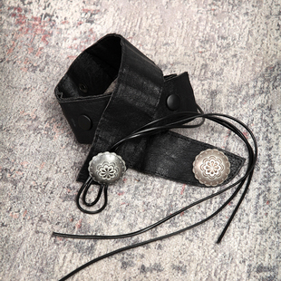 小众设计感复古装 新款 饰皮革金属扣可调节腰带女 HAN原创春季 MIA