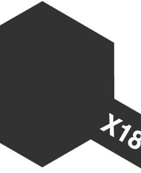 TAMIYA/田宫 81518 X-18 半光泽黑色 10ML水溶性合成树脂模型油漆