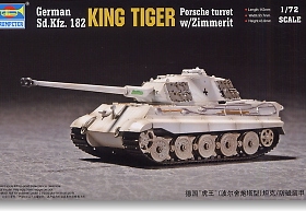 TRUMPETER/小号手 07292 虎王重型战车前期型及齐默里防磁披覆