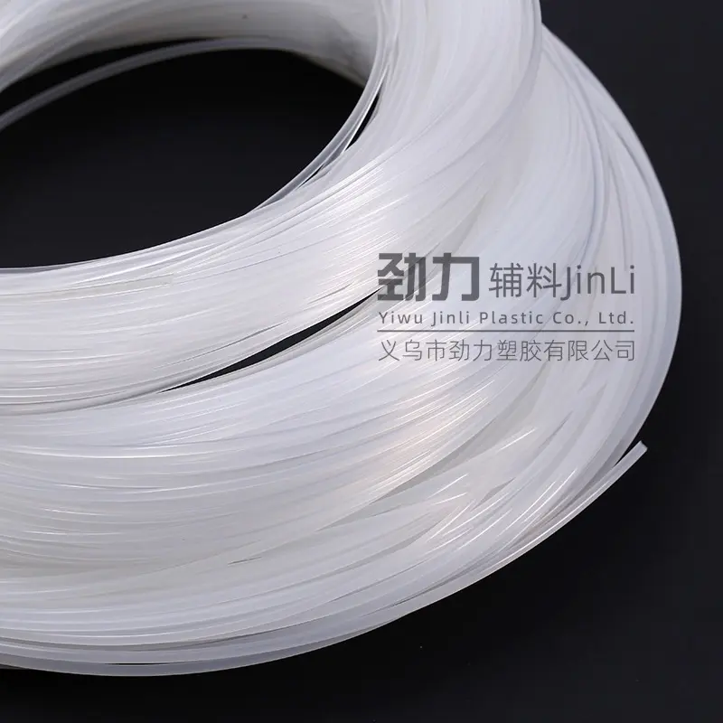 工厂直销透明软胶骨婚纱定型鱼骨塑胶服装辅料可折鱼骨丝圆支撑条