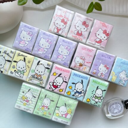 可爱卡通kitty猫帕恰狗印花手帕纸餐巾纸面纸小巧便携随身小包装