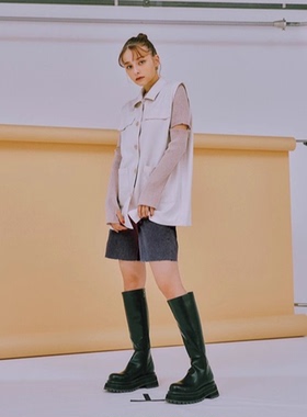 日单品牌春秋新款时尚成熟气质西装翻盖装饰麻调西装马甲女29080